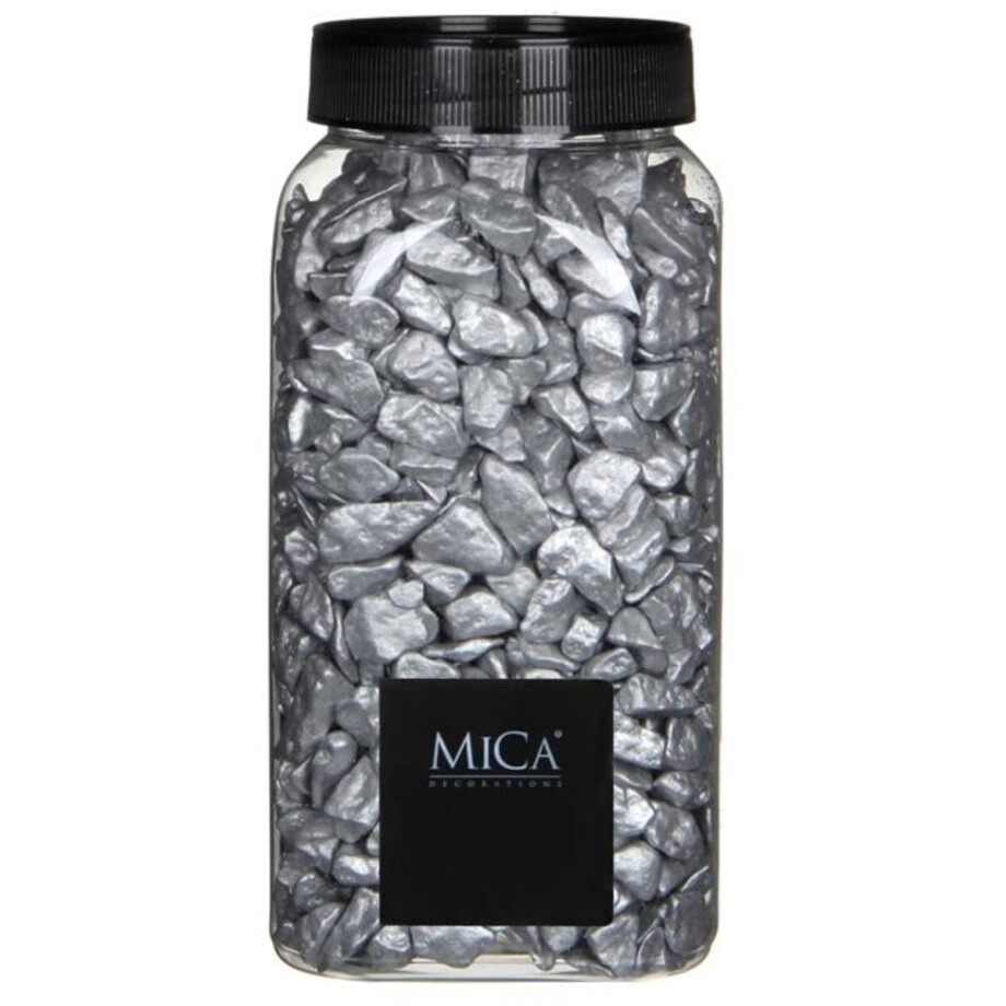 Zilver Decoratie Steentjes 650ml - Mica Decorations Zilver Decoratie Steentjes 650ml - Mica Decorations afbeelding 1