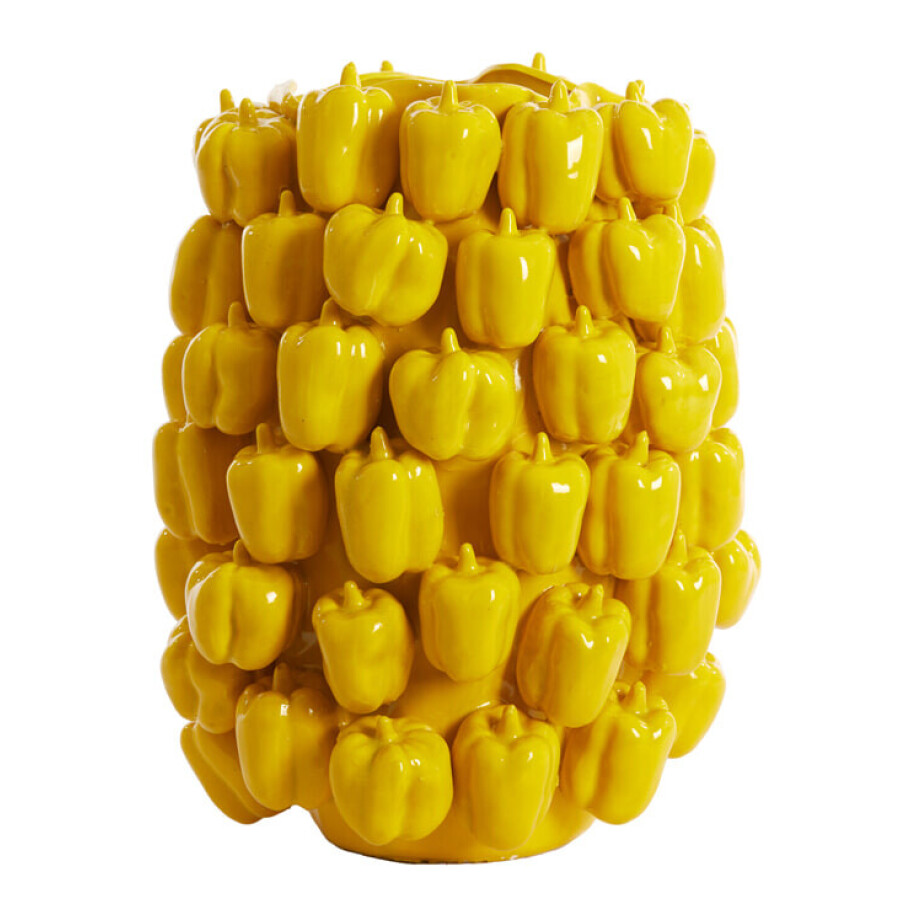 Light & Living Vaas 'Bellpepper' Keramiek, 47cm, kleur Geel afbeelding 1