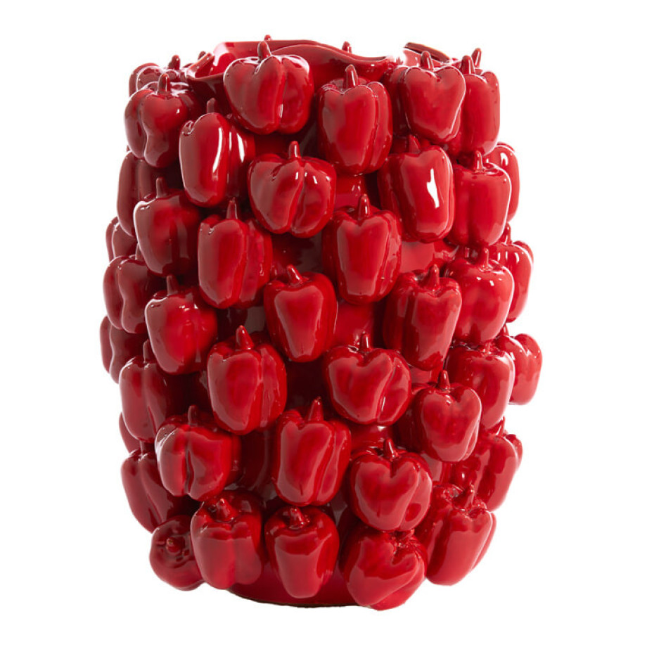 Light & Living Vaas 'Bellpepper' Keramiek, 47cm, kleur Rood afbeelding 1