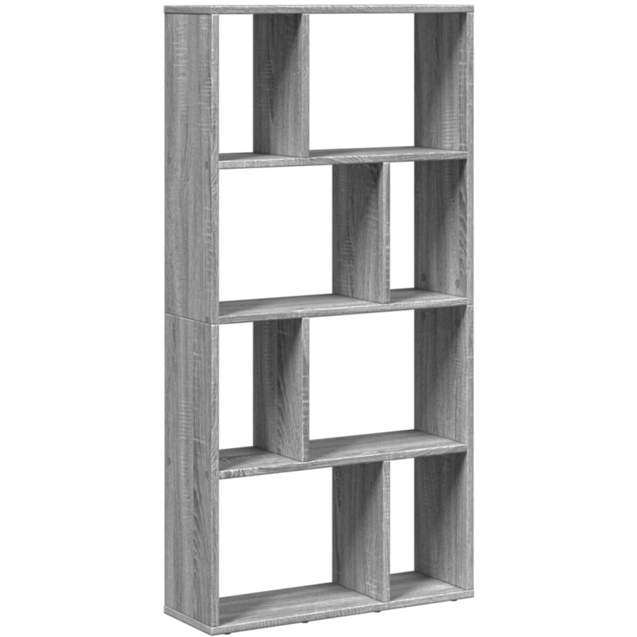 vidaXL Boekenkast - 8 Vakken - Grijs Sonoma Eiken Boekenkast - Boekenkasten - Boeken Plank - Schappenkast vidaXL Boekenkast - 8 Vakken - Grijs Sonoma Eiken Boekenkast - Boekenkasten - Boeken Plank - Schappenkast afbeelding 1