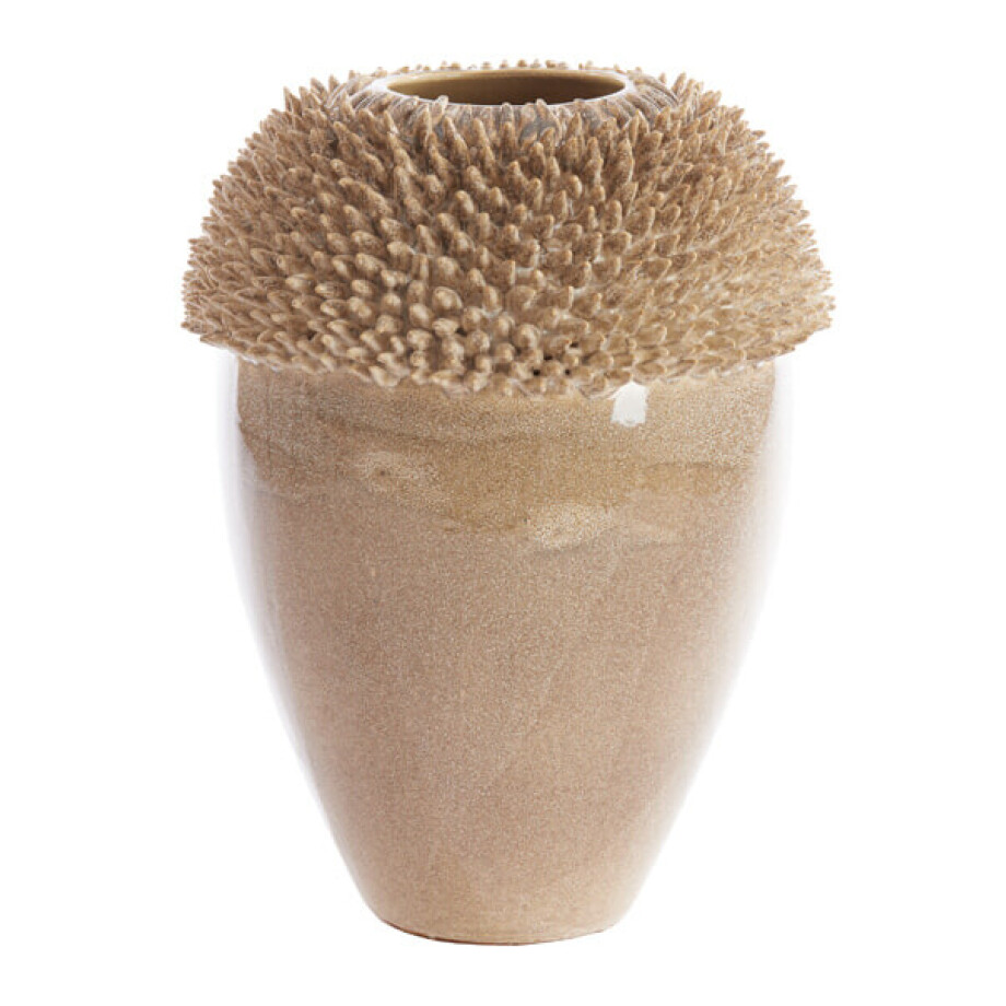 Light & Living Vaas 'Sangku' Keramiek, 48cm hoog, kleur Taupe afbeelding 1