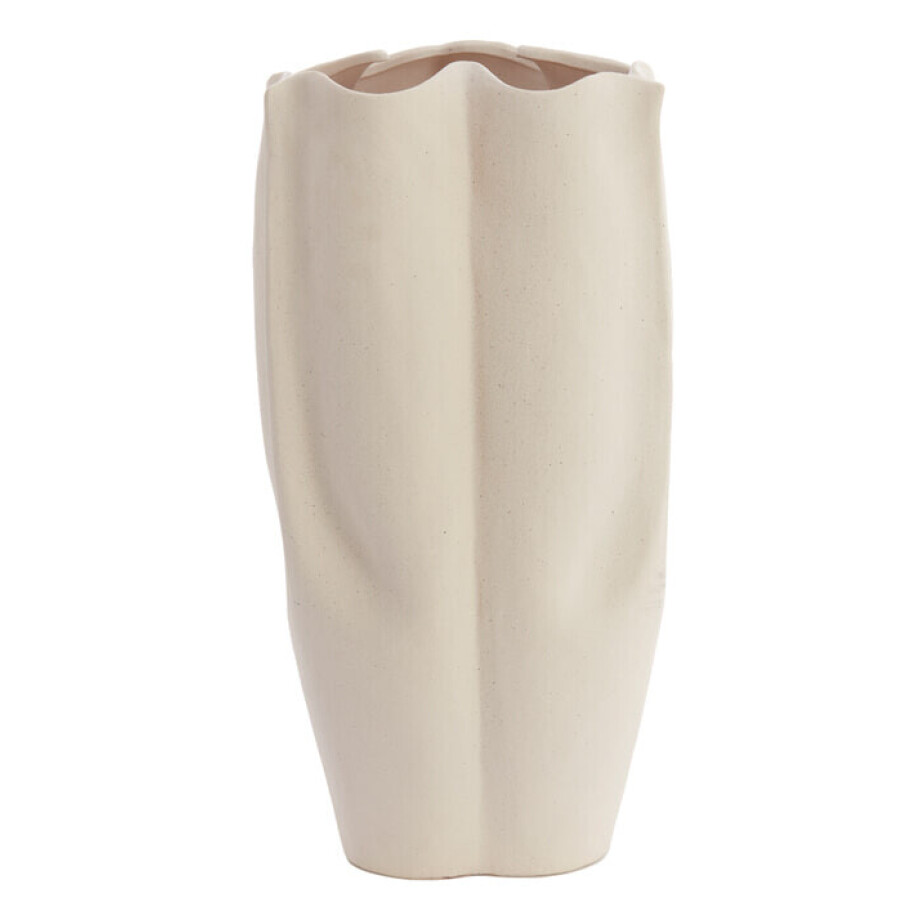 Light & Living Vaas 'Sanguli' Keramiek, 56cm, kleur Crème Light & Living Vaas 'Sanguli' Keramiek, 56cm, kleur Crème afbeelding 1