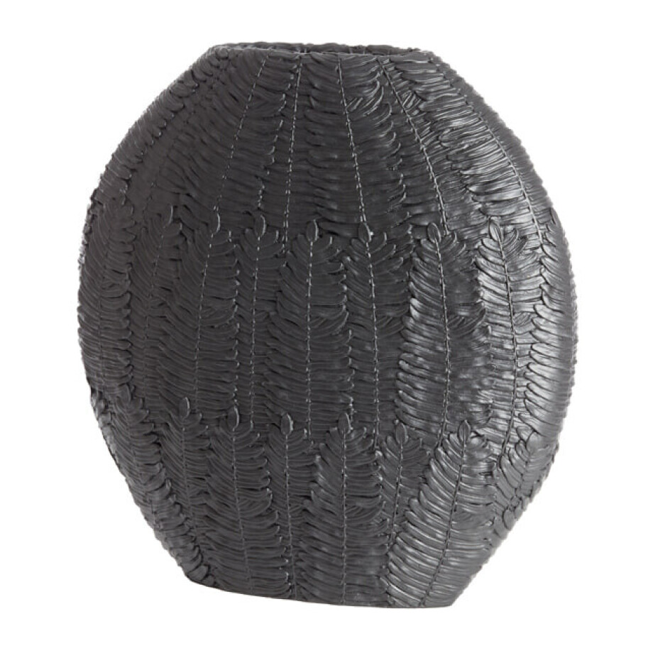 Light & Living Vaas 'Nivica' 40cm hoog, kleur Mat Zwart Light & Living Vaas 'Nivica' 40cm hoog, kleur Mat Zwart afbeelding 1