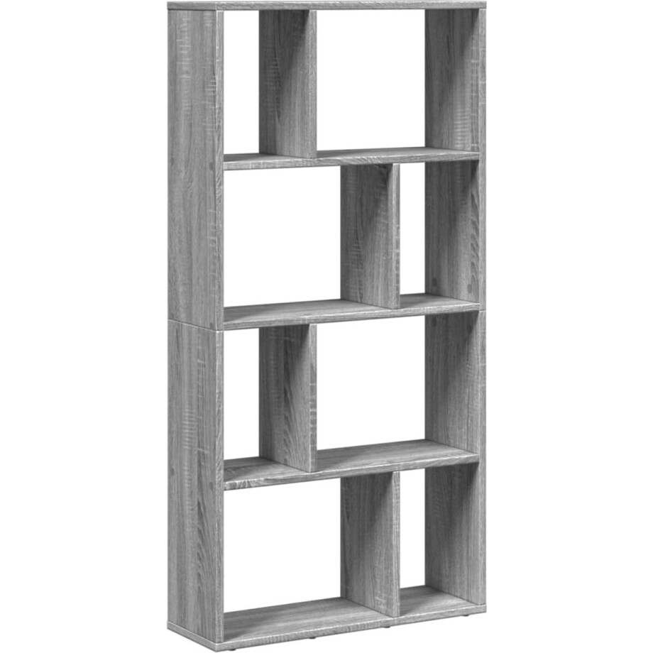 vidaXL - Boekenkast - 60x20x120 - cm - bewerkt - hout - grijs - sonoma - eikenkleurig vidaXL - Boekenkast - 60x20x120 - cm - bewerkt - hout - grijs - sonoma - eikenkleurig afbeelding 1