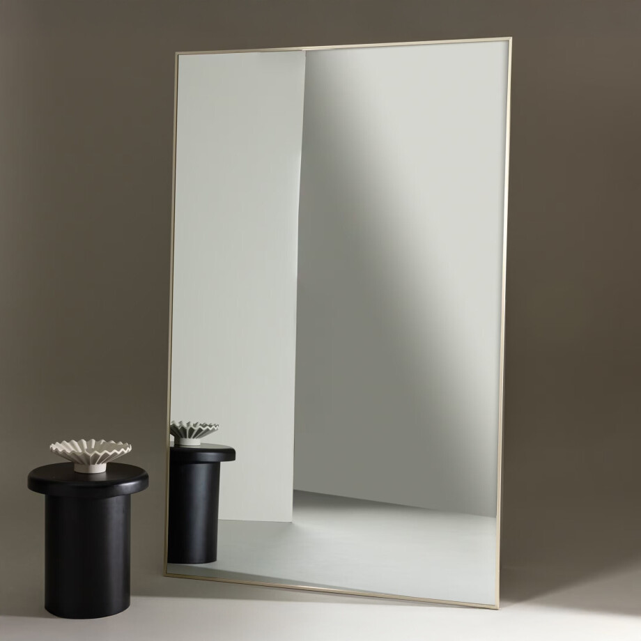 Nohr Brede Passpiegel 'Kimiko' 190 x 120cm, kleur Beige afbeelding 1