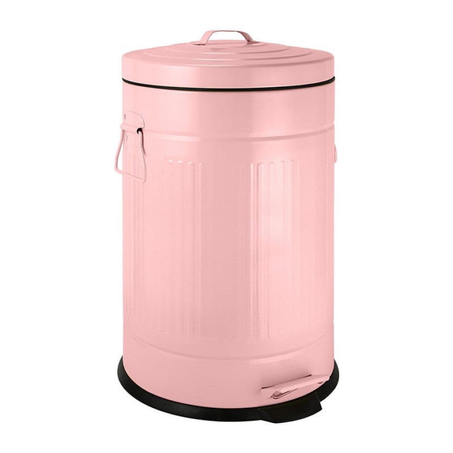 Pedaalemmer retro look - roze - 12 liter afbeelding 