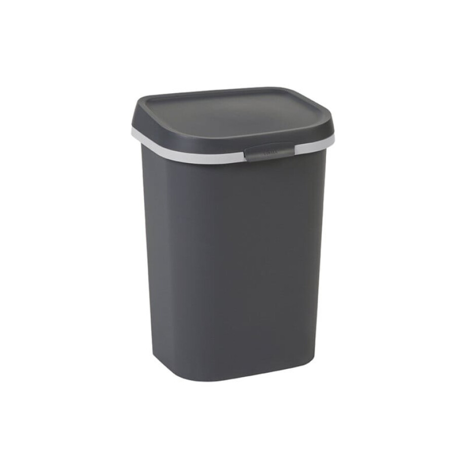 Curver prullenbak mistral flat - grijs - 25 liter afbeelding 