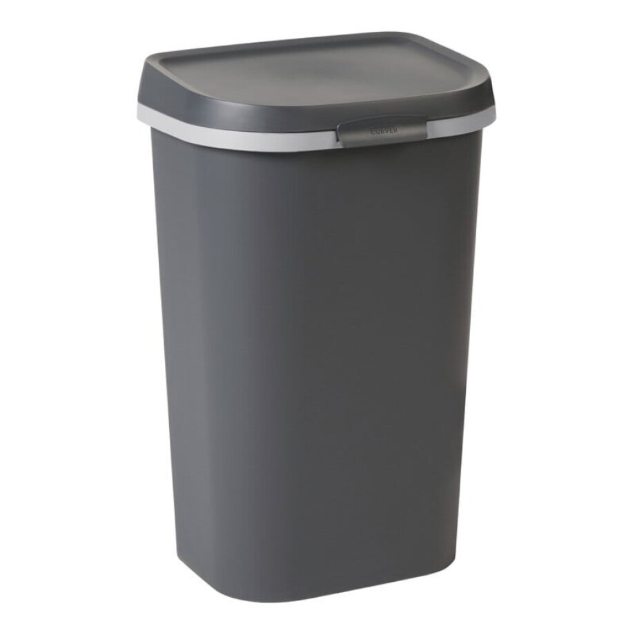 Curver prullenbak mistral flat - grijs - 50 liter afbeelding 