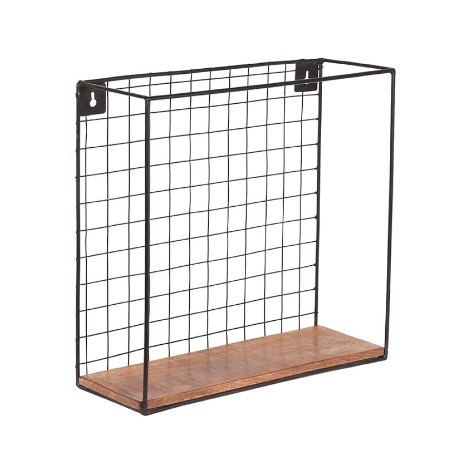 LABEL51 Wandrek 'Firm' Mangohout, 40 x 40cm LABEL51 Wandrek 'Firm' Mangohout, 40 x 40cm afbeelding 1