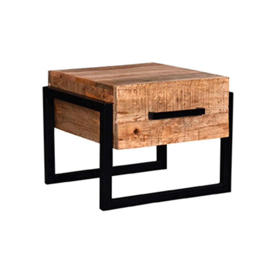 LABEL51 Bijzettafel 'Bolivia' Mangohout, 50 x 50cm afbeelding 1