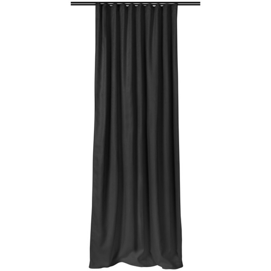 Home Style Alina Kant-en-Klaar Gordijn Zwart | 140x260 cm | Verduisterend & Thermisch | Met Haakjes | 100% Polyester 420 g/m² | Per Stuk Home Style Alina Kant-en-Klaar Gordijn Zwart | 140x260 cm | Verduisterend & Thermisch | Met Haakjes | 100% Polyester 420 g/m² | Per Stuk afbeelding 1