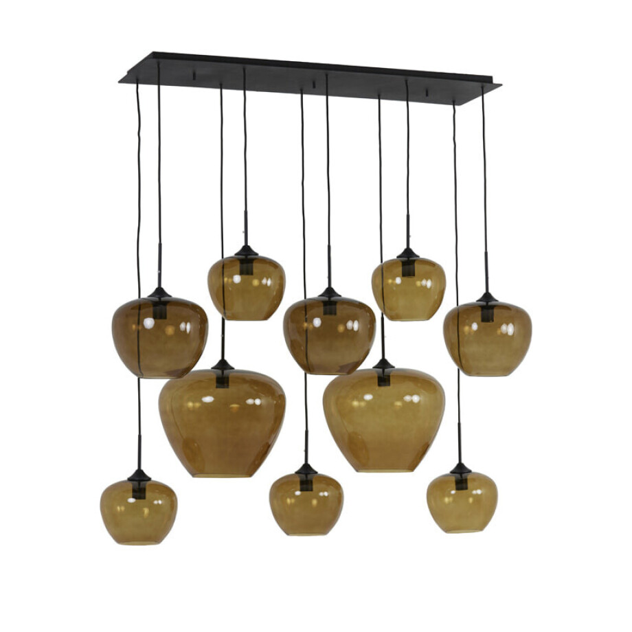Light & Living Hanglamp 'Mayson' 10-Lamps, kleur Bruin afbeelding 1
