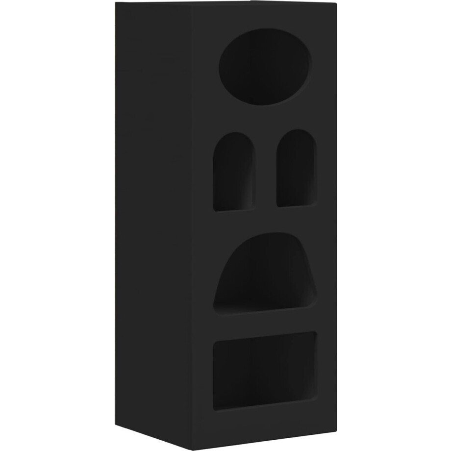 vidaXL - Dressoir - Zwart - 40 - x - 35 - x - 100,5 - cm - Bewerkt - hout vidaXL - Dressoir - Zwart - 40 - x - 35 - x - 100,5 - cm - Bewerkt - hout afbeelding 1