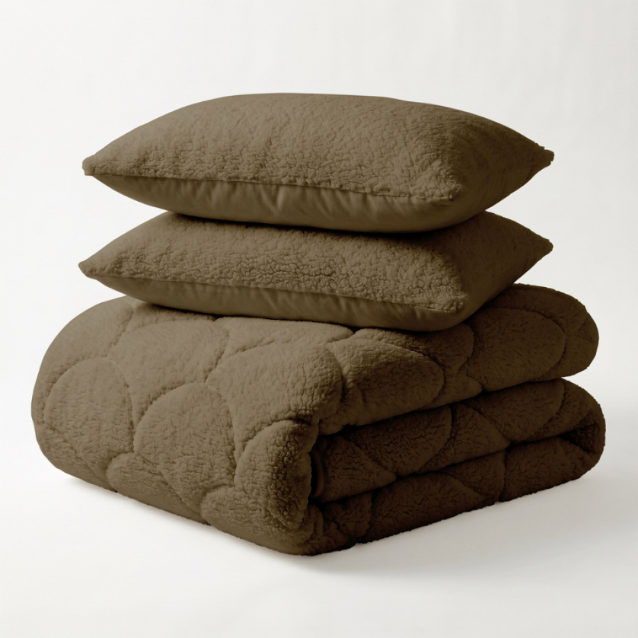 1+1 Gratis Wasbaar Easy Dekbed Zonder Overtrek - Winter Teddy - Bruin - Dekbed-Discounter.nl 1+1 Gratis Wasbaar Easy Dekbed Zonder Overtrek - Winter Teddy - Bruin - Dekbed-Discounter.nl afbeelding