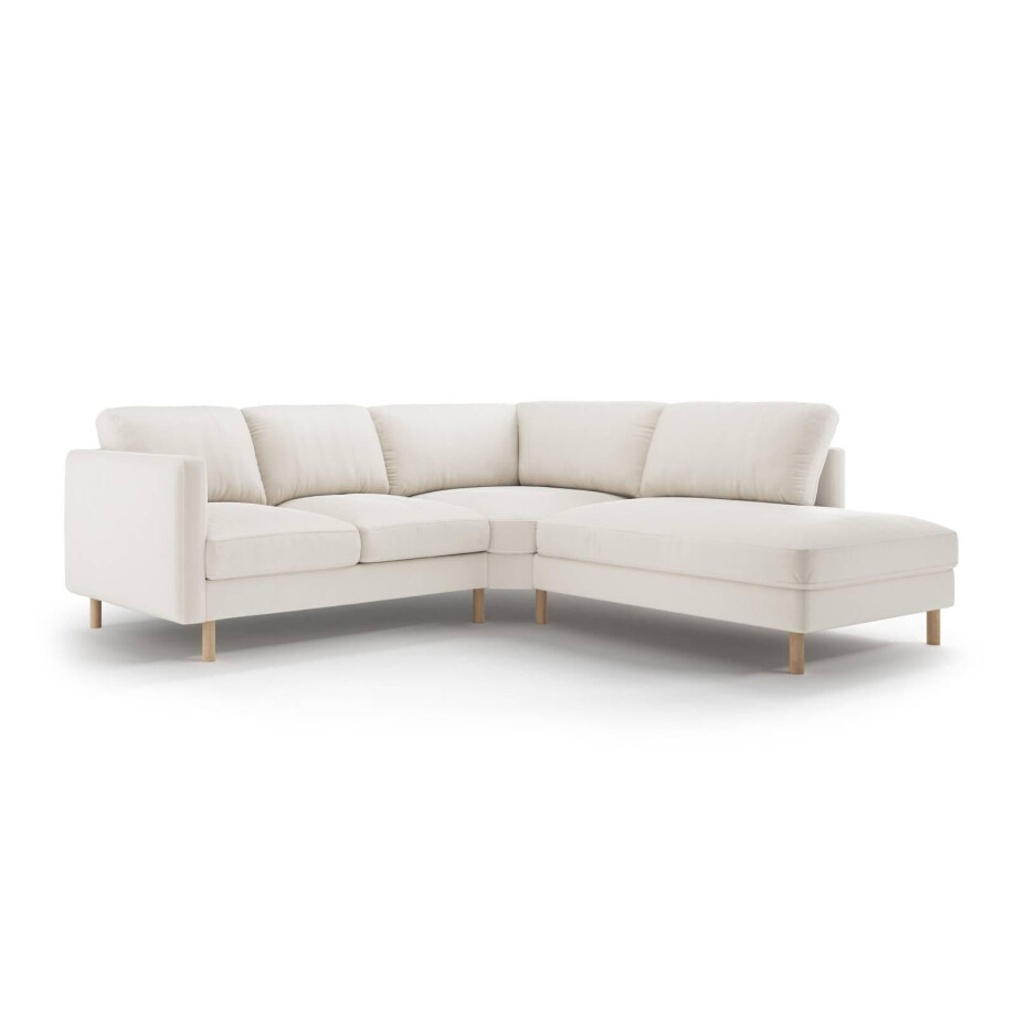 Hoekbank Eden rechts velvet | Micadoni Hoekbank Eden rechts velvet | Micadoni afbeelding 1