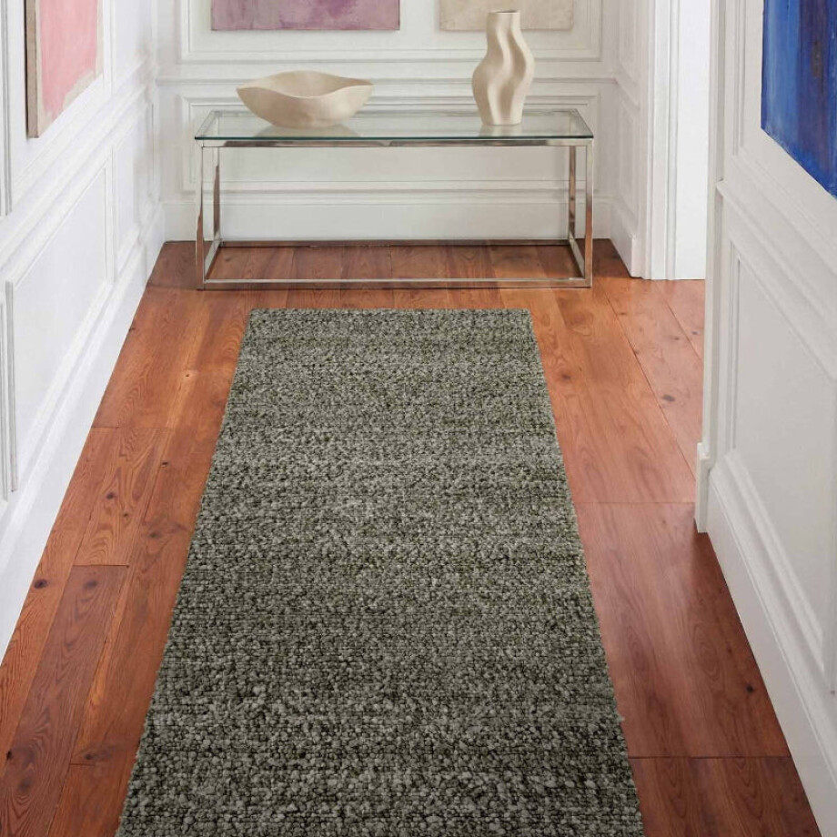 Vloerkleed Portobello Rechthoekig - Groen 300x80cm - Polyester - Dekbed-Discounter.nl afbeelding 
