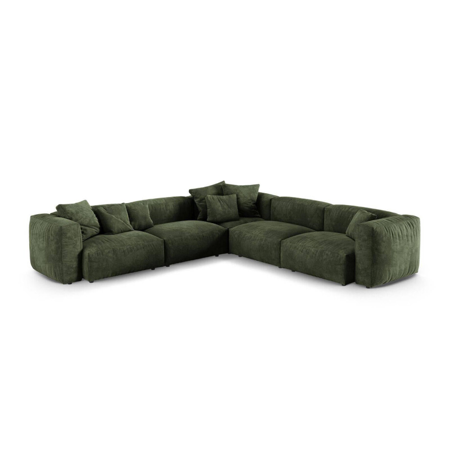 Modulaire hoekbank Martina velvet | Micadoni Home Modulaire hoekbank Martina velvet | Micadoni Home afbeelding 1