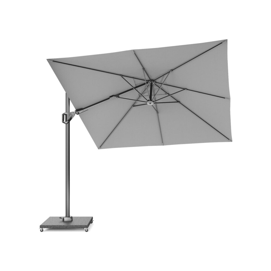 Platinum Zweefparasol Voyager T2 Lichtgrijs 270 x 270 cm afbeelding 1