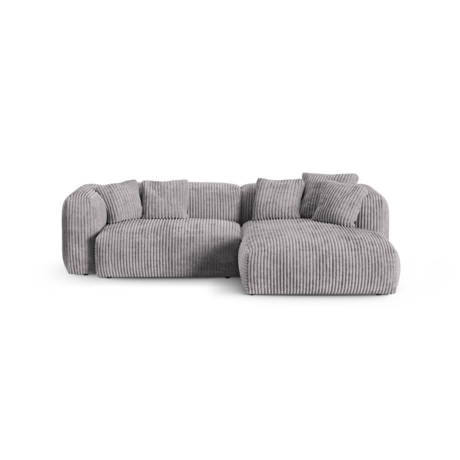 Modulaire hoekbank Martina rechts ribstof | Micadoni Home afbeelding 1