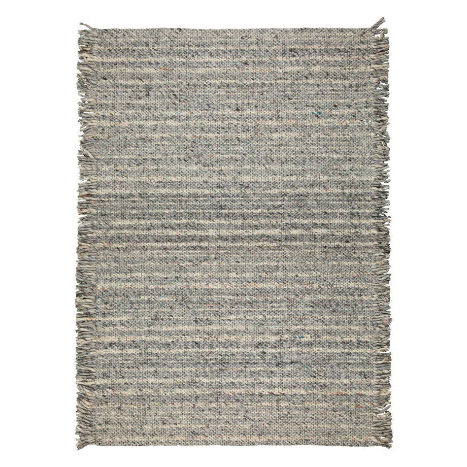 Zuiver Vloerkleed 'Frills' 170 x 240cm, kleur Grijs/Blauw afbeelding 1