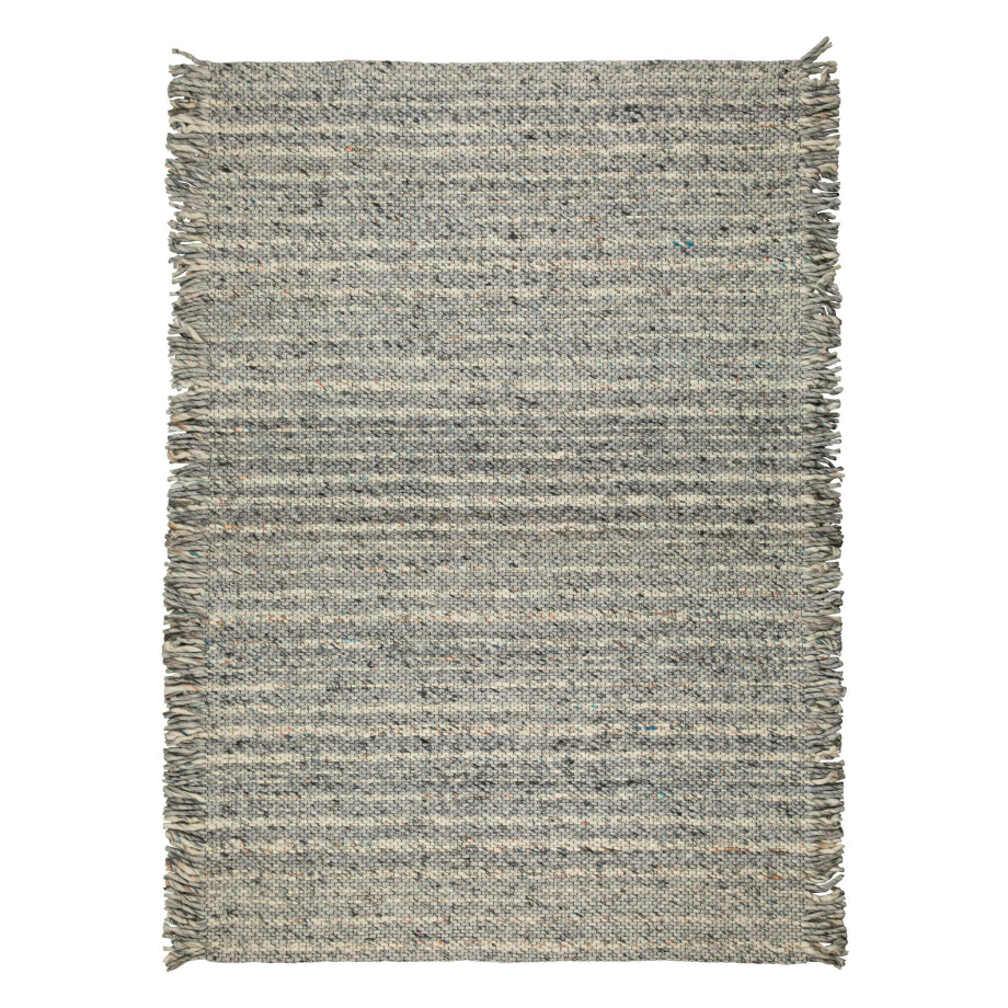 Zuiver Vloerkleed 'Frills' 170 x 240cm, kleur Grijs/Blauw Zuiver Vloerkleed 'Frills' 170 x 240cm, kleur Grijs/Blauw afbeelding 1