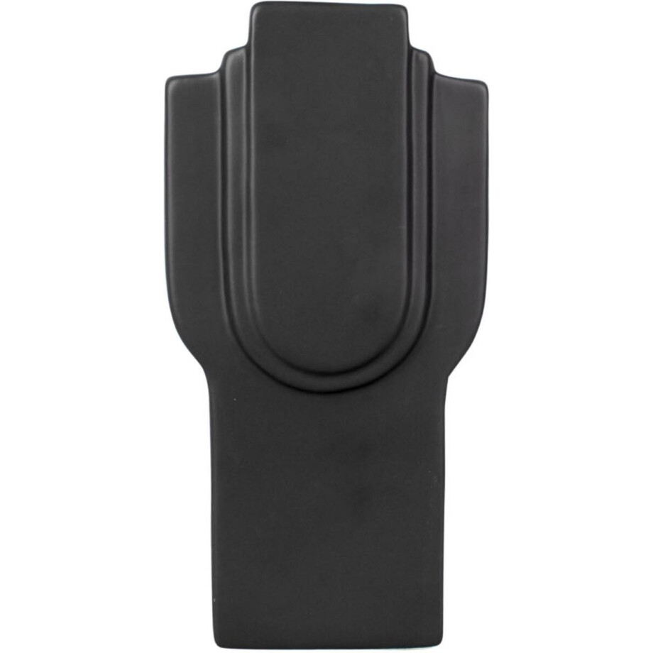 Present Time Vaas Layer Art - Keramiek Rechthoek Zwart - 6,8x23,3cm - Modern afbeelding 1