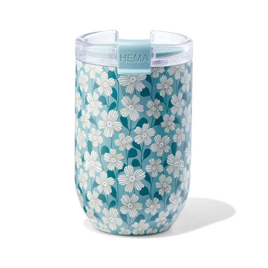 HEMA HEMA Koffiebeker 350ml Bloemen (multi) afbeelding 1