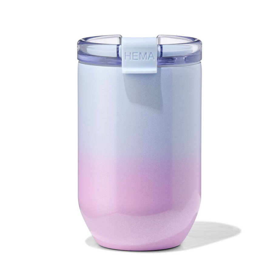 HEMA HEMA Koffiebeker To Go 350ml Rvs Gradient afbeelding 