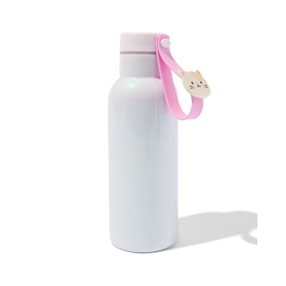 HEMA HEMA Waterfles 500ml Rvs Dierenhanger afbeelding 