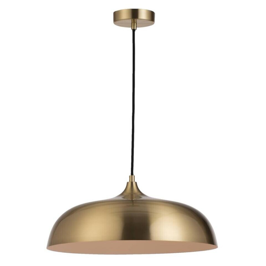 Leen Bakker - Hanglamp Quinn E27 - Goudkleur - 120xØ40 Cm - Metaal - Goudkleurig afbeelding 1