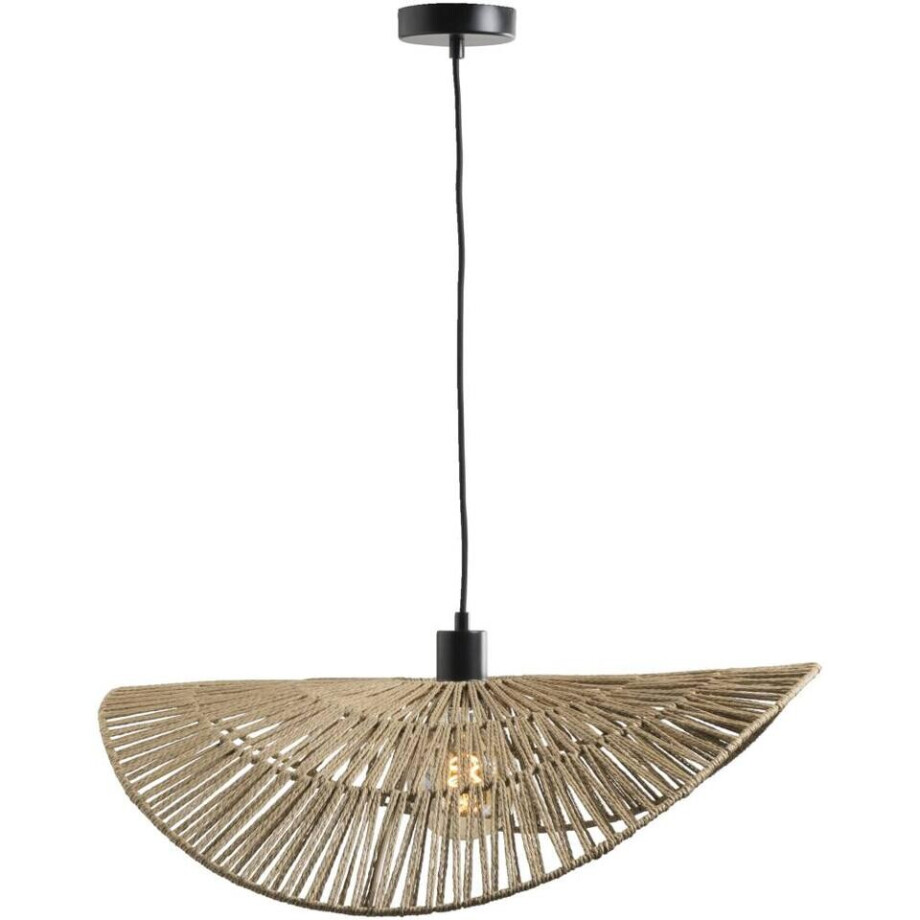 Leen Bakker - Hanglamp Noam - 120x60x63 Cm - Metaal/Papier - Bruin afbeelding 1