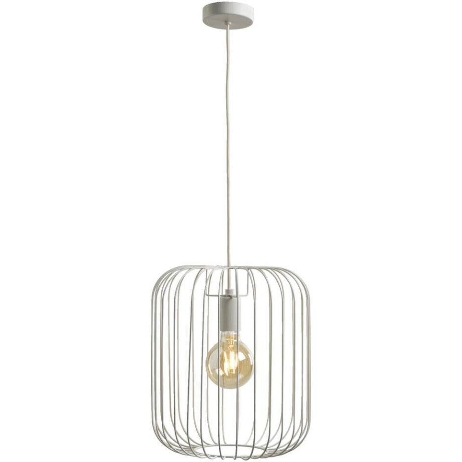 Leen Bakker - Hanglamp Jade - Licht - 120x36xØ31 Cm - Metaal - Grijs afbeelding 1