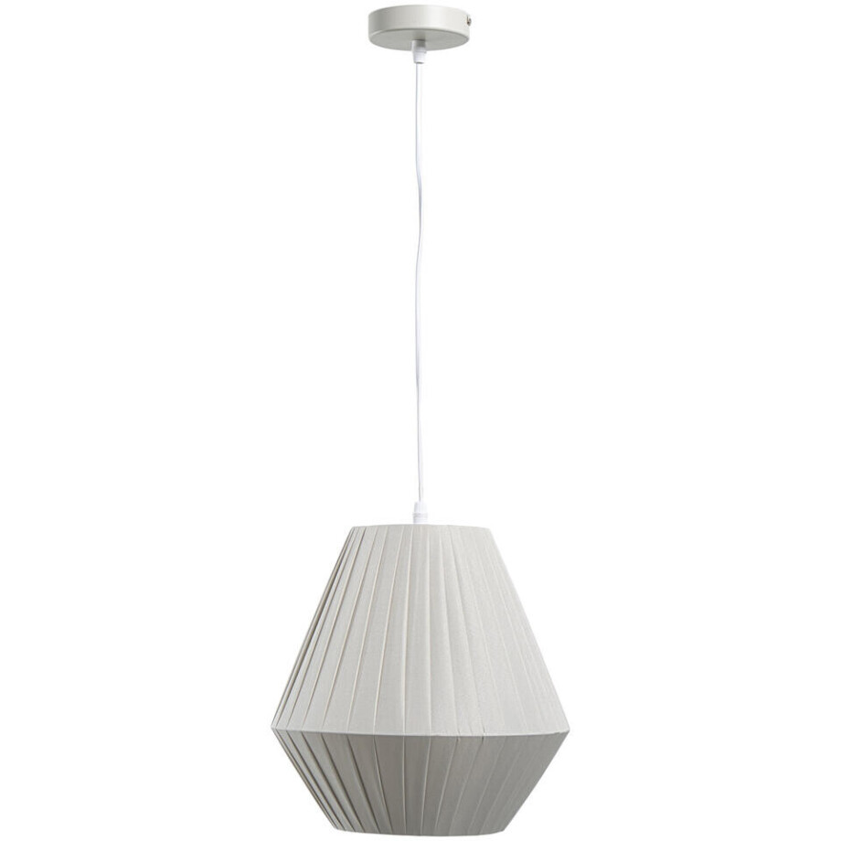 Leen Bakker - Hanglamp Feline E27 80x30x30 Cm - Stof - Grijs afbeelding 1