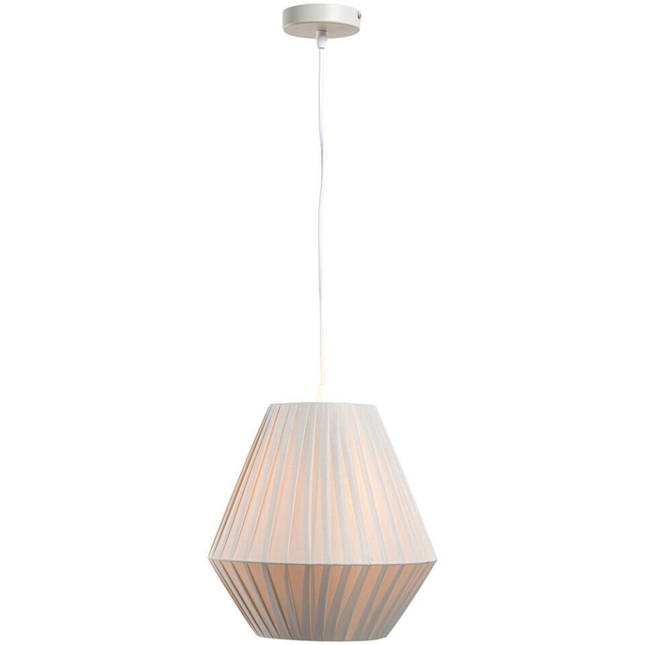 Leen Bakker - Hanglamp Feline E27 80x30x30 Cm - Stof - Grijs Leen Bakker - Hanglamp Feline E27 80x30x30 Cm - Stof - Grijs afbeelding 1