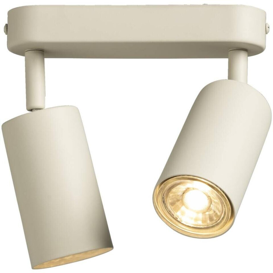 Leen Bakker - 2-spot Basic - 10xØ18 Cm - Metaal - Beige afbeelding 1