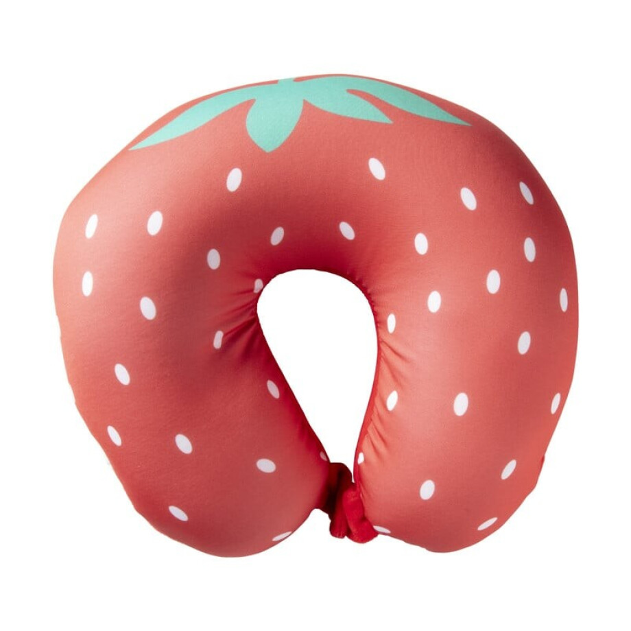 Nekkussen aardbei - rood/groen afbeelding 