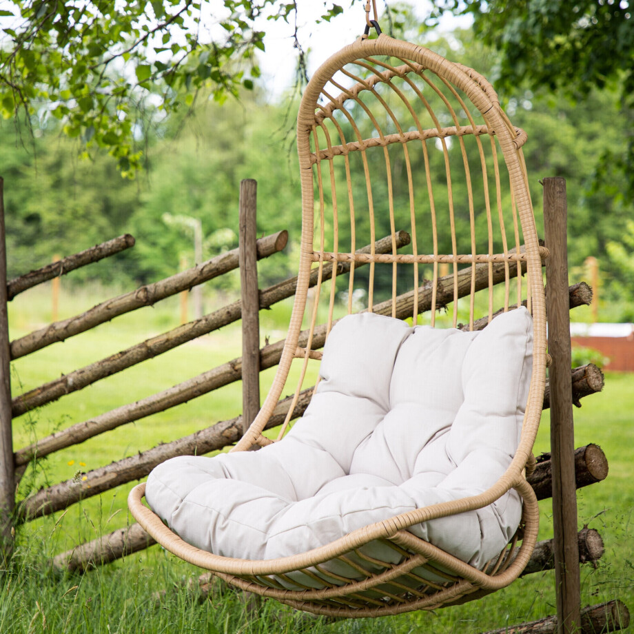 Nohr Hangstoel 'Pattrick' Rotan, kleur Naturel (excl. standaard) Nohr Hangstoel 'Pattrick' Rotan, kleur Naturel (excl. standaard) afbeelding 1