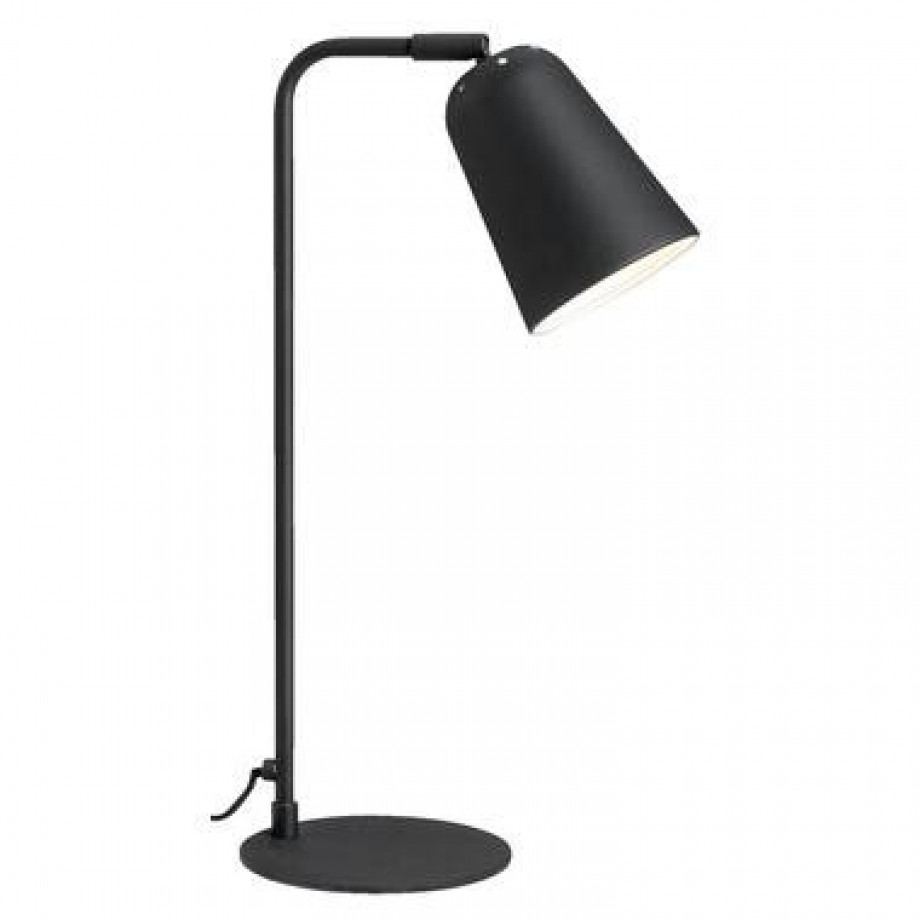 Tafellamp Turijn - mat zwart - Leen Bakker afbeelding 1