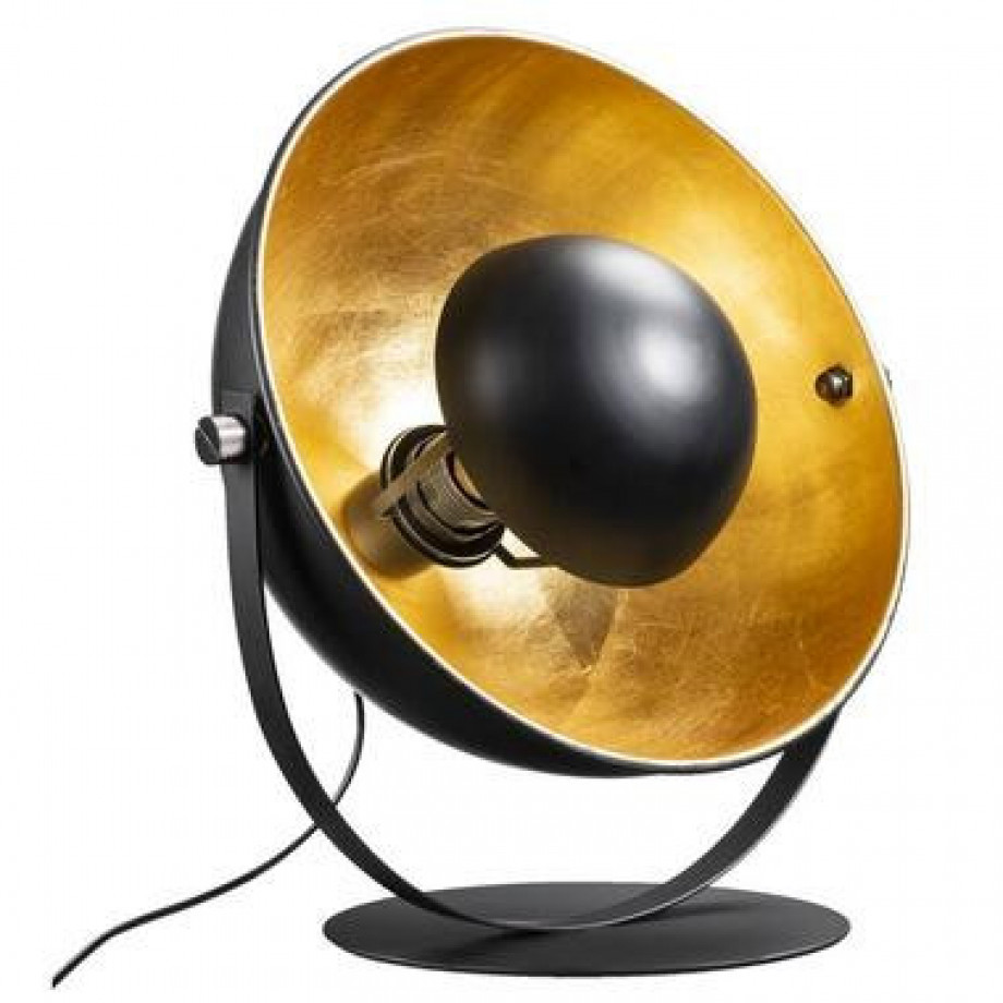 Tafellamp Brugge - goudkleurig/zwart - 35x27x30 cm - Leen Bakker afbeelding 1