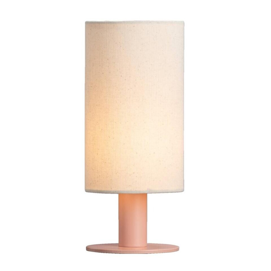 Leen Bakker - Tafellamp Arches - /naturel - IJzer - Roze - 11x11x28.5 Cm afbeelding 1