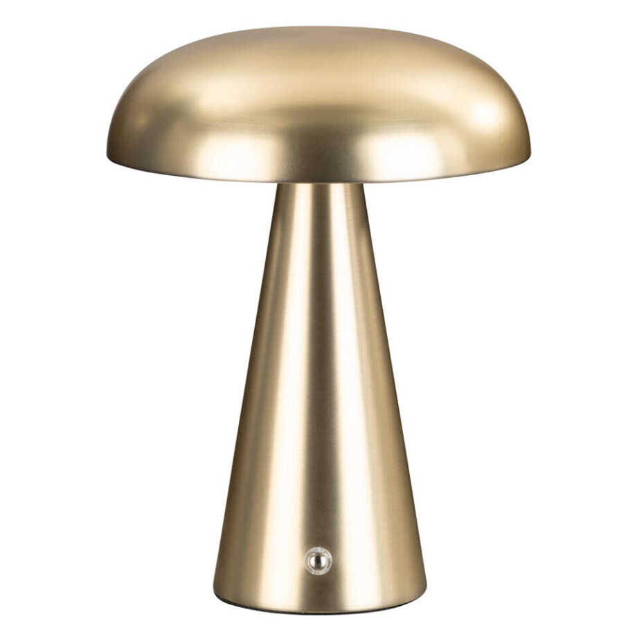 Leen Bakker - Tafellamp Eljereau - Goud - Ø14 X 20,5 Cm - Metaal - Goudkleurig - 15.5x15.5x20.5 Cm afbeelding 1