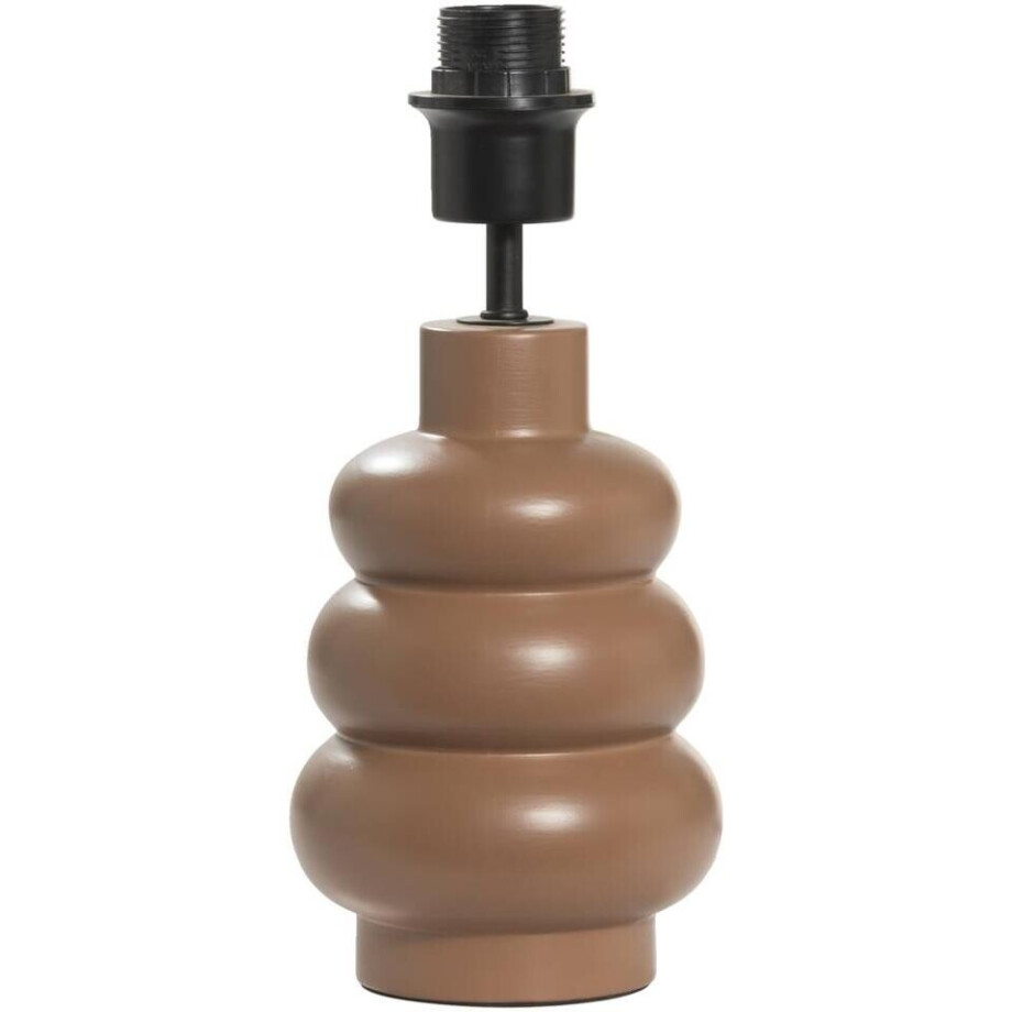 Leen Bakker - Lampvoet Femm - - E27 - 27xØ13 Cm - Keramiek - Bruin afbeelding 1