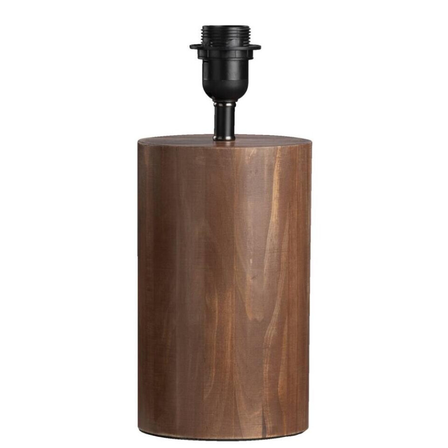 Leen Bakker - Lampvoet Kengi - Hout - Bruin - 14x14x32 Cm afbeelding 1