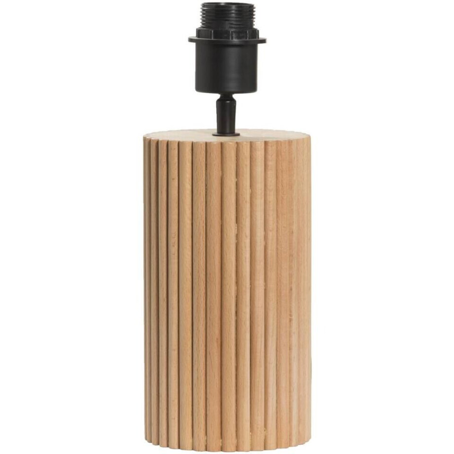 Leen Bakker - Lampvoet Riv - Naturel - E27 - 31xØ12 Cm - Hout - Bruin afbeelding 1