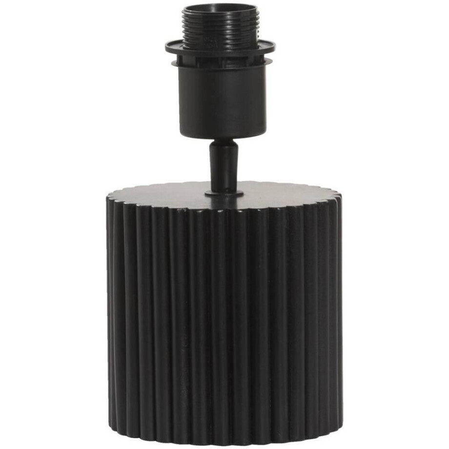 Leen Bakker - Lampvoet Riv - - E27 - 21xØ12 Cm - Hout - Zwart afbeelding 1