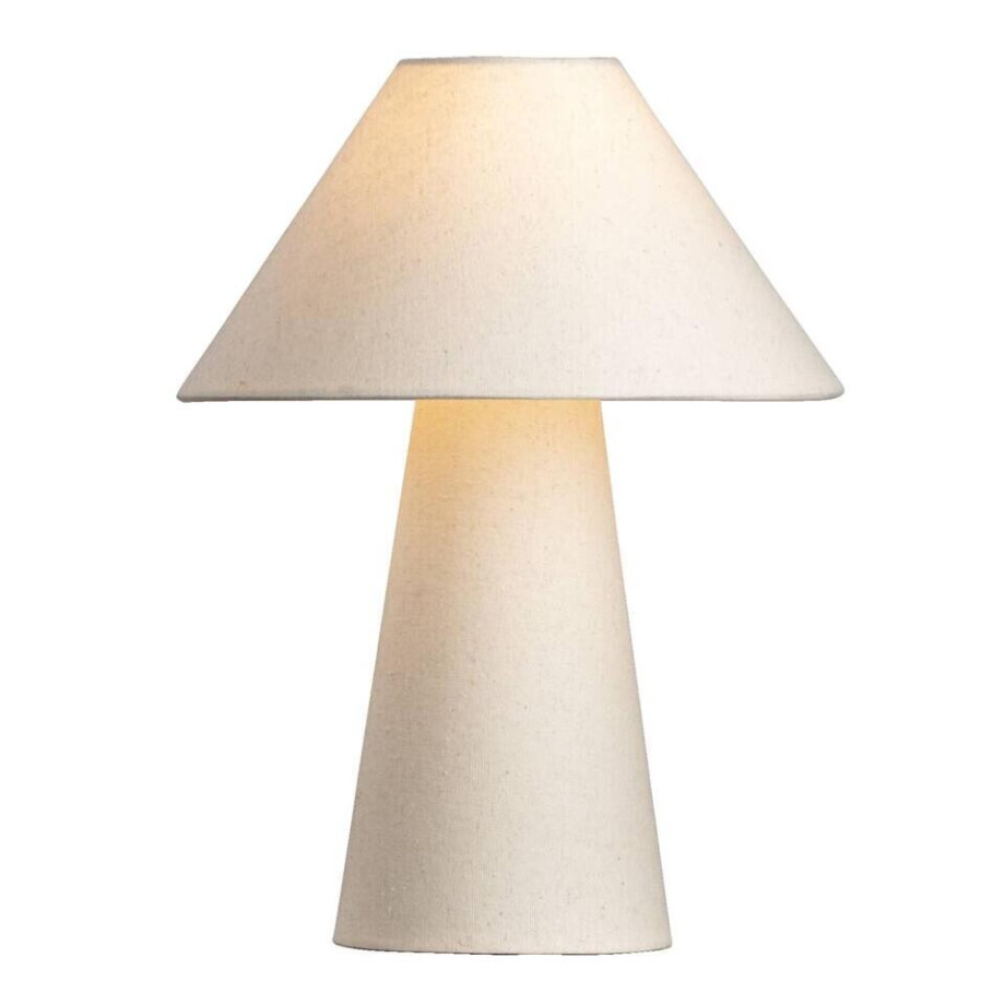 Leen Bakker - Tafellamp Skye - Ø30 X 40 Cm - Stof - Beige afbeelding 1