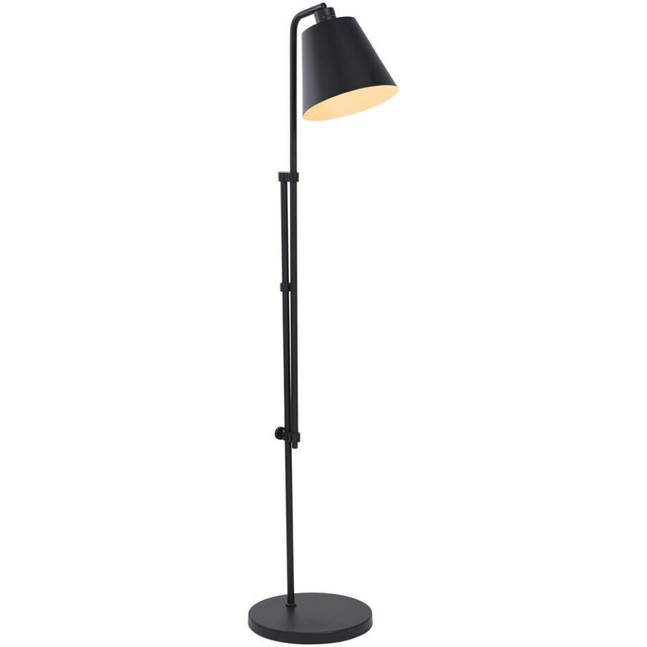 Leen Bakker - Vloerlamp Xemm - - E27 - 110x30xØ25 Cm - Metaal - Zwart afbeelding 1