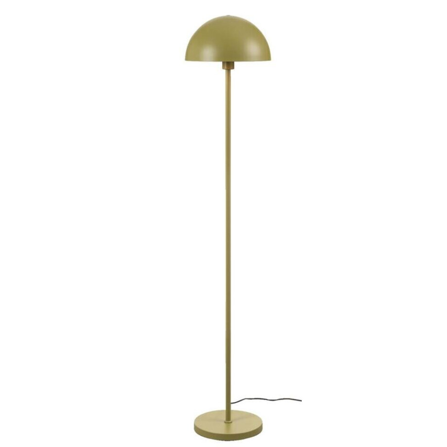 Leen Bakker - Vloerlamp Yuki E27 - - 150xØ30 Cm - Metaal - Groen afbeelding 1