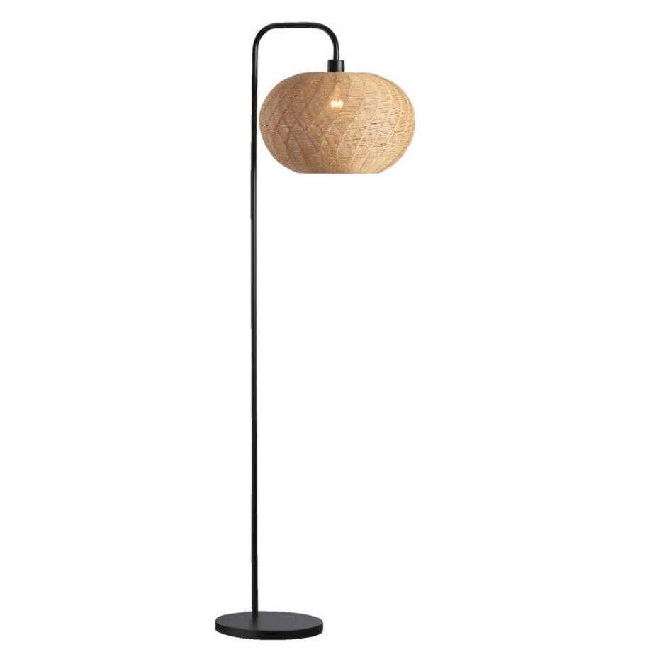 Leen Bakker - Vloerlamp Joya - Naturel - 158 X 40 Cm - Papier - Beige - H157 Cm afbeelding 1