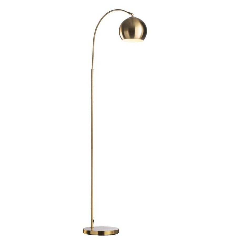 Leen Bakker - Vloerlamp Dina - Goudkleur - 148 X 24 Cm - Metaal - Goudkleurig - 53x148x24 Cm afbeelding 1